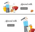 Almond milk banners