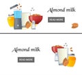 Almond milk banners