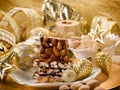 Almond nougat brittle Royalty Free Stock Photo
