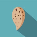 Almond nut icon, flat style Royalty Free Stock Photo