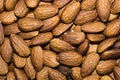 Almond nuts background Royalty Free Stock Photo