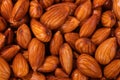 Almond nuts macro photo Royalty Free Stock Photo