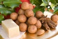 Almond paste potatoes Royalty Free Stock Photo