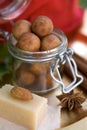 Almond paste potatoes Royalty Free Stock Photo