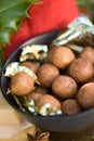 Almond paste potatoes Royalty Free Stock Photo
