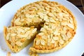 Almond tart Royalty Free Stock Photo