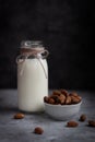Almond vegetable milk for vegans