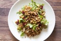 Almond Wheatberry Salad with Arugula