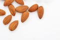 Almonds .Almond Nuts ,raw food Royalty Free Stock Photo