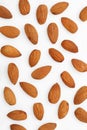 Almonds .Almond Nuts ,raw food Royalty Free Stock Photo