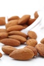 Almonds .Almond Nuts ,raw food Royalty Free Stock Photo