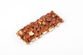 Almonds bar with honey Royalty Free Stock Photo