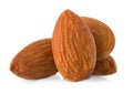 Almonds close-up Royalty Free Stock Photo