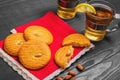 Almonds cookies food photo