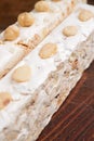 Almonds nougat Royalty Free Stock Photo