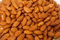 Almonds with nuts Royalty Free Stock Photo