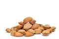Almonds in shell Royalty Free Stock Photo