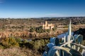 Almourol castle - Portugal - architecture background. Is built on an island on the river Tagus Royalty Free Stock Photo