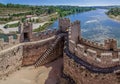 Almourol, Portugal - Castle of Almourol, an iconic Knights Templar fortress Royalty Free Stock Photo