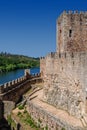 Castle of Almourol, an iconic Knights Templar fortress built on a rocky island Royalty Free Stock Photo