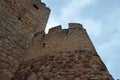 Almourol Templar castle, located in an islet in the Tagus tiver, central Portugal Royalty Free Stock Photo