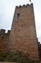 Almourol Templar castle, located in an islet in the Tagus tiver, central Portugal Royalty Free Stock Photo