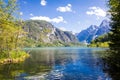 Lake Almsee in the Almtal in Salzkammergut