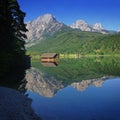 Almsee near Gruenau in the Salzkammergut,