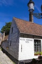 Almshouse Vette Vispoort landmark from Bruges