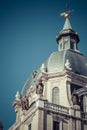 Almudena Cathedral - catholic church in Madrid, Spain. Beautiful Royalty Free Stock Photo