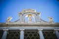 Almudena Cathedral, located in the area of the Habsburgs, classical architecture Royalty Free Stock Photo