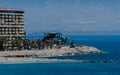 ALMUNECAR, SPAIN - JUNE 8, 2018 View of the tourist town of Almunecar on the Costa Tropical in Spain