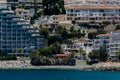 ALMUNECAR, SPAIN - JUNE 8, 2018 View of the tourist town of Almunecar on the Costa Tropical in Spain