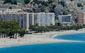 ALMUNECAR, SPAIN - JUNE 8, 2018 View of the tourist town of Almunecar on the Costa Tropical in Spain