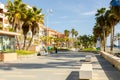 ALMUNECAR, SPAIN - 02 MARCH 2022 Promedana along the coast of the Costa Tropical in one of the most important tourist towns in the