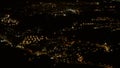 AlmuÃÂ±ecar at night, filmed from above