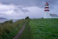 Alnes lighthouse in aalesund Royalty Free Stock Photo