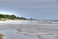 Alnmouth Beach looking north Northumberland UK Royalty Free Stock Photo