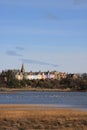 Alnmouth Village and esturary Royalty Free Stock Photo
