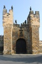 Alnwick Castle entrance gatehouse, Northumberland, England Royalty Free Stock Photo