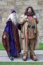 ALNWICK CASTLE, NORTHUMBERLAND/UK - AUGUST 19 : Dumbledore and H