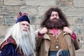 ALNWICK CASTLE, NORTHUMBERLAND/UK - AUGUST 19 : Dumbledore and H