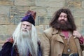 ALNWICK, NORTHUMBERLAND/UK - AUGUST 19 : Dumbledore and Hagrid e