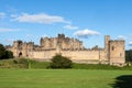 ALNWICK, NORTHUMBERLAND/UK - AUGUST 19 : View of the Castle in A Royalty Free Stock Photo