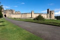 ALNWICK, NORTHUMBERLAND/UK - AUGUST 19 : View of the Castle in A