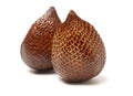 Alocal fruit indigenous in indonesia and malaysia , sometime known as snake fruits Royalty Free Stock Photo