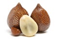 Alocal fruit indigenous in indonesia and malaysia , sometime known as snake fruits Royalty Free Stock Photo