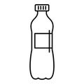 Aloe bottle icon, outline style