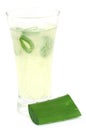 Aloe juice in a glass Royalty Free Stock Photo