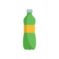 Aloe plastic bottle icon, flat style Royalty Free Stock Photo